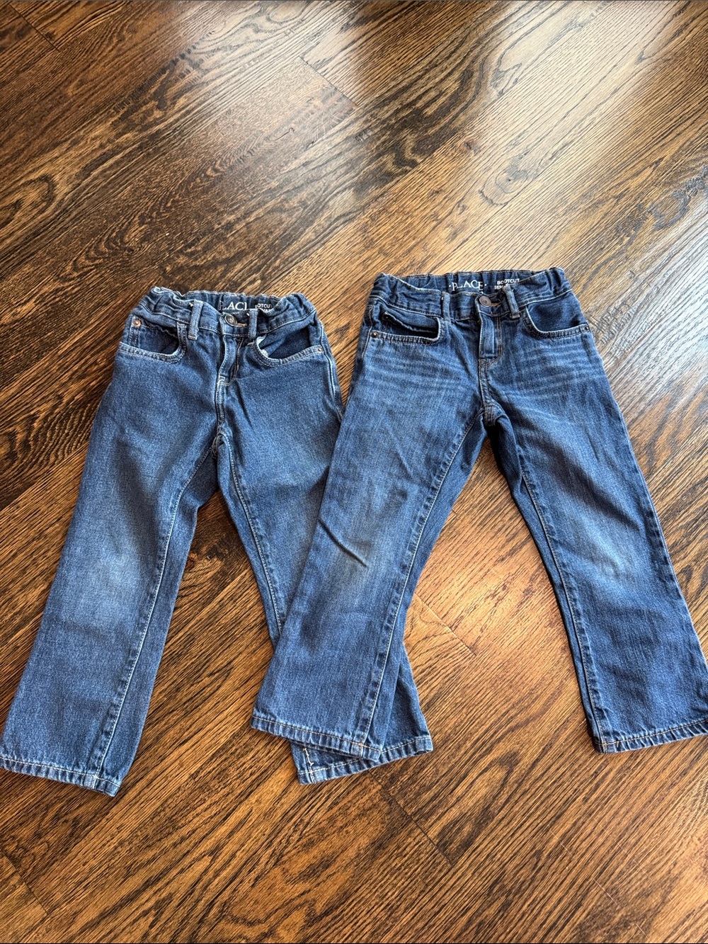 2 pairs Children's Place Boys' Medium Blue Denim Jeans